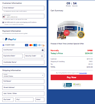 Finessa-checkout-page